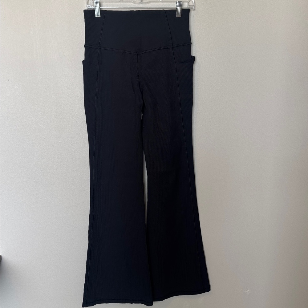 Athleta Salutation Stash Rib Flare Leggings - Picture 3 of 5